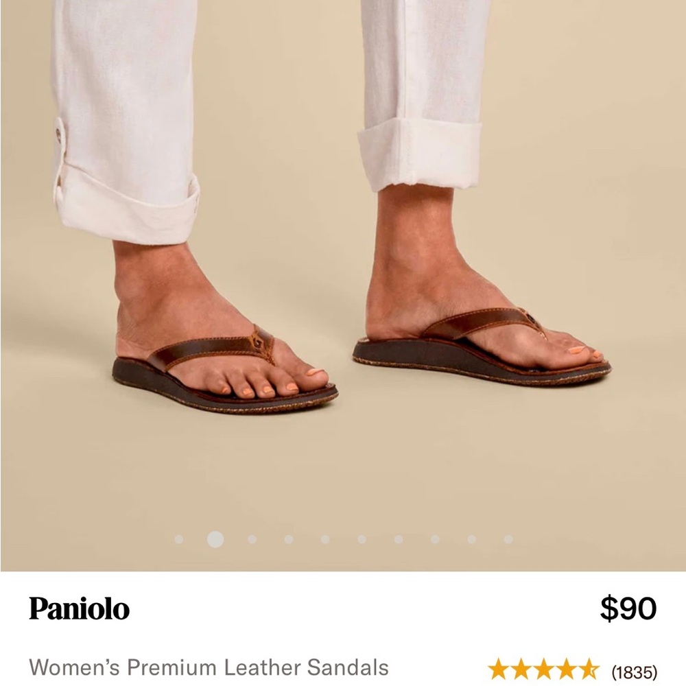 Olukai leather women’s size 9.  Great condition.